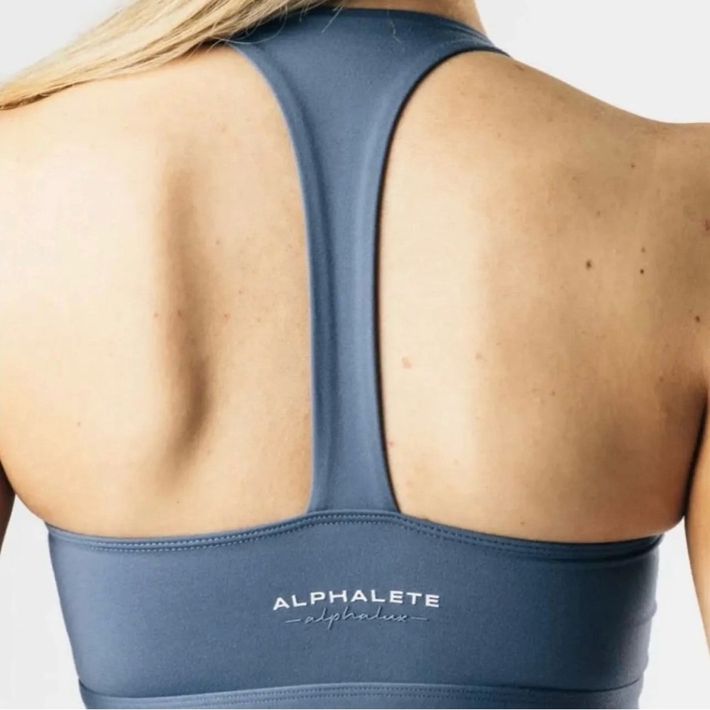 Alphalete Slate Blue Racerback Sports Bra Set of Two